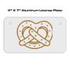 4 X 7 Aluminum License Plate  Thumbnail