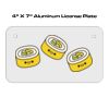 4 X 7 Aluminum License Plate  Thumbnail
