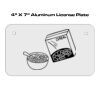 4 X 7 Aluminum License Plate  Thumbnail