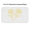 4 X 7 Aluminum License Plate  Thumbnail