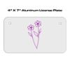 4 X 7 Aluminum License Plate  Thumbnail
