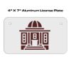 4 X 7 Aluminum License Plate  Thumbnail