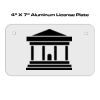 4 X 7 Aluminum License Plate  Thumbnail