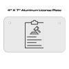 4 X 7 Aluminum License Plate  Thumbnail