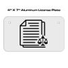 4 X 7 Aluminum License Plate  Thumbnail
