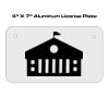 4 X 7 Aluminum License Plate  Thumbnail