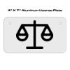 4 X 7 Aluminum License Plate  Thumbnail