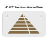 4 X 7 Aluminum License Plate  Thumbnail