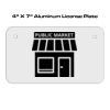 4 X 7 Aluminum License Plate  Thumbnail