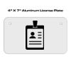 4 X 7 Aluminum License Plate  Thumbnail