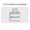 4 X 7 Aluminum License Plate  Thumbnail
