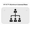 4 X 7 Aluminum License Plate  Thumbnail