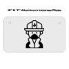 4 X 7 Aluminum License Plate  Thumbnail
