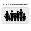 4 X 7 Aluminum License Plate  Thumbnail