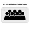 4 X 7 Aluminum License Plate  Thumbnail