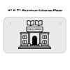 4 X 7 Aluminum License Plate  Thumbnail