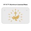 4 X 7 Aluminum License Plate  Thumbnail