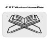 4 X 7 Aluminum License Plate  Thumbnail