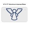 4 X 7 Aluminum License Plate  Thumbnail