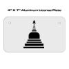 4 X 7 Aluminum License Plate  Thumbnail