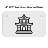 4 X 7 Aluminum License Plate  Thumbnail