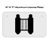 4 X 7 Aluminum License Plate  Thumbnail
