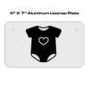 4 X 7 Aluminum License Plate  Thumbnail