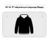 4 X 7 Aluminum License Plate  Thumbnail