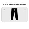 4 X 7 Aluminum License Plate  Thumbnail
