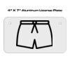 4 X 7 Aluminum License Plate  Thumbnail