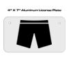 4 X 7 Aluminum License Plate  Thumbnail