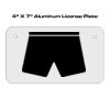 4 X 7 Aluminum License Plate  Thumbnail