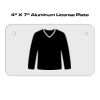 4 X 7 Aluminum License Plate  Thumbnail