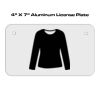 4 X 7 Aluminum License Plate  Thumbnail