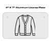 4 X 7 Aluminum License Plate  Thumbnail