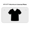 4 X 7 Aluminum License Plate  Thumbnail
