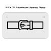 4 X 7 Aluminum License Plate  Thumbnail
