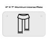 4 X 7 Aluminum License Plate  Thumbnail