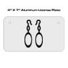 4 X 7 Aluminum License Plate  Thumbnail