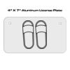 4 X 7 Aluminum License Plate  Thumbnail