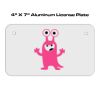 4 X 7 Aluminum License Plate  Thumbnail