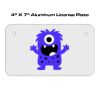 4 X 7 Aluminum License Plate  Thumbnail