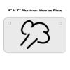 4 X 7 Aluminum License Plate  Thumbnail