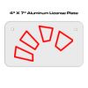 4 X 7 Aluminum License Plate  Thumbnail