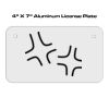 4 X 7 Aluminum License Plate  Thumbnail