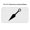 4 X 7 Aluminum License Plate  Thumbnail