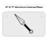 4 X 7 Aluminum License Plate  Thumbnail