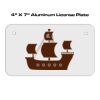 4 X 7 Aluminum License Plate  Thumbnail