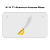 4 X 7 Aluminum License Plate  Thumbnail