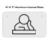 4 X 7 Aluminum License Plate  Thumbnail